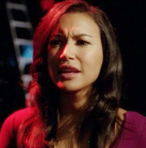 Naya Rivera as Santana in Glee.