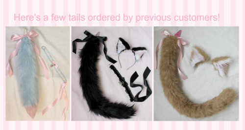 kittensplaypenshop:  Tail plugs with detachable plugs! :3 <3Updated the add a plug listing! This is ONLY for the plug and ties,tails are separate <3 As you can see medium sized plugs are now added! These plugs are removable,because they are held