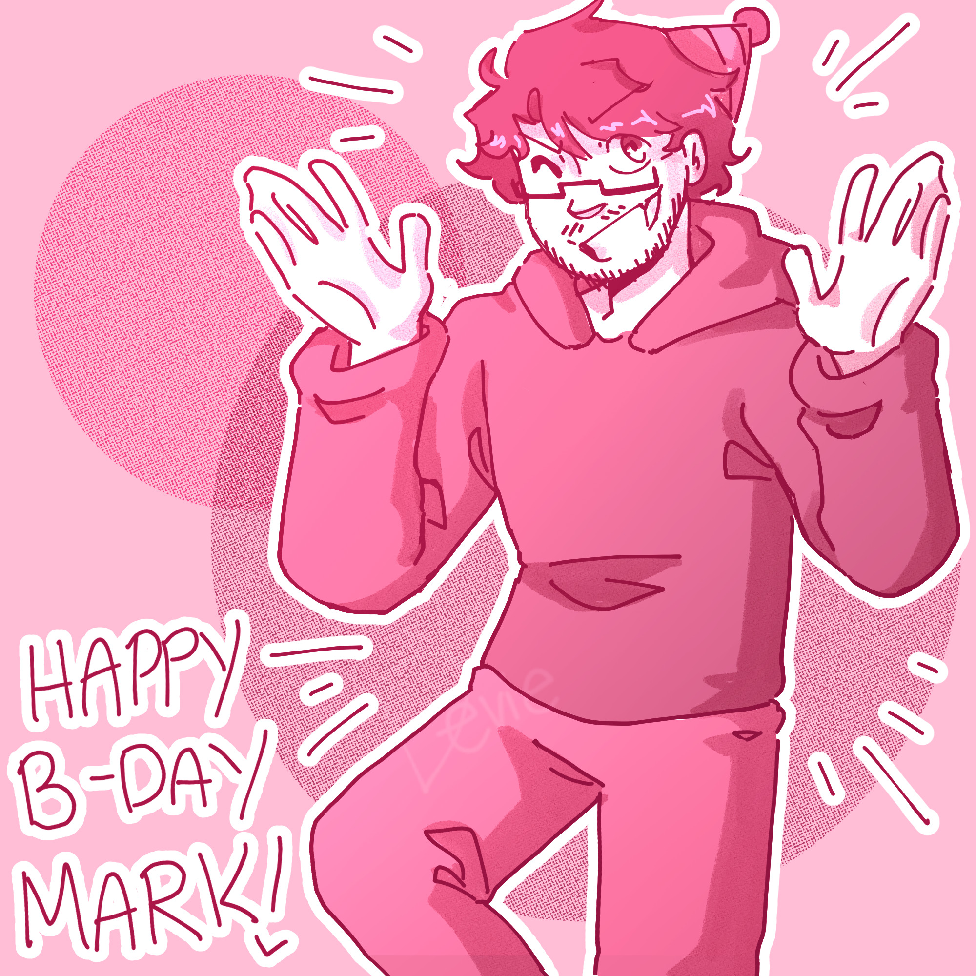 devie-draws:Birthday! Birthday! It’s his birthday! Birthday! Birthday! For! Him!! Only!!!Happy Birthday @markiplier!! Thank you so much for everything you’ve done all these years, I hope you have a wonderful day! :D