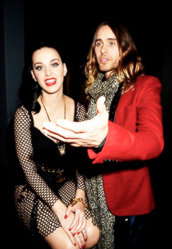 iheartkatyperry:  Katy and Jared Leto backstage at the MTV EMA 2013 