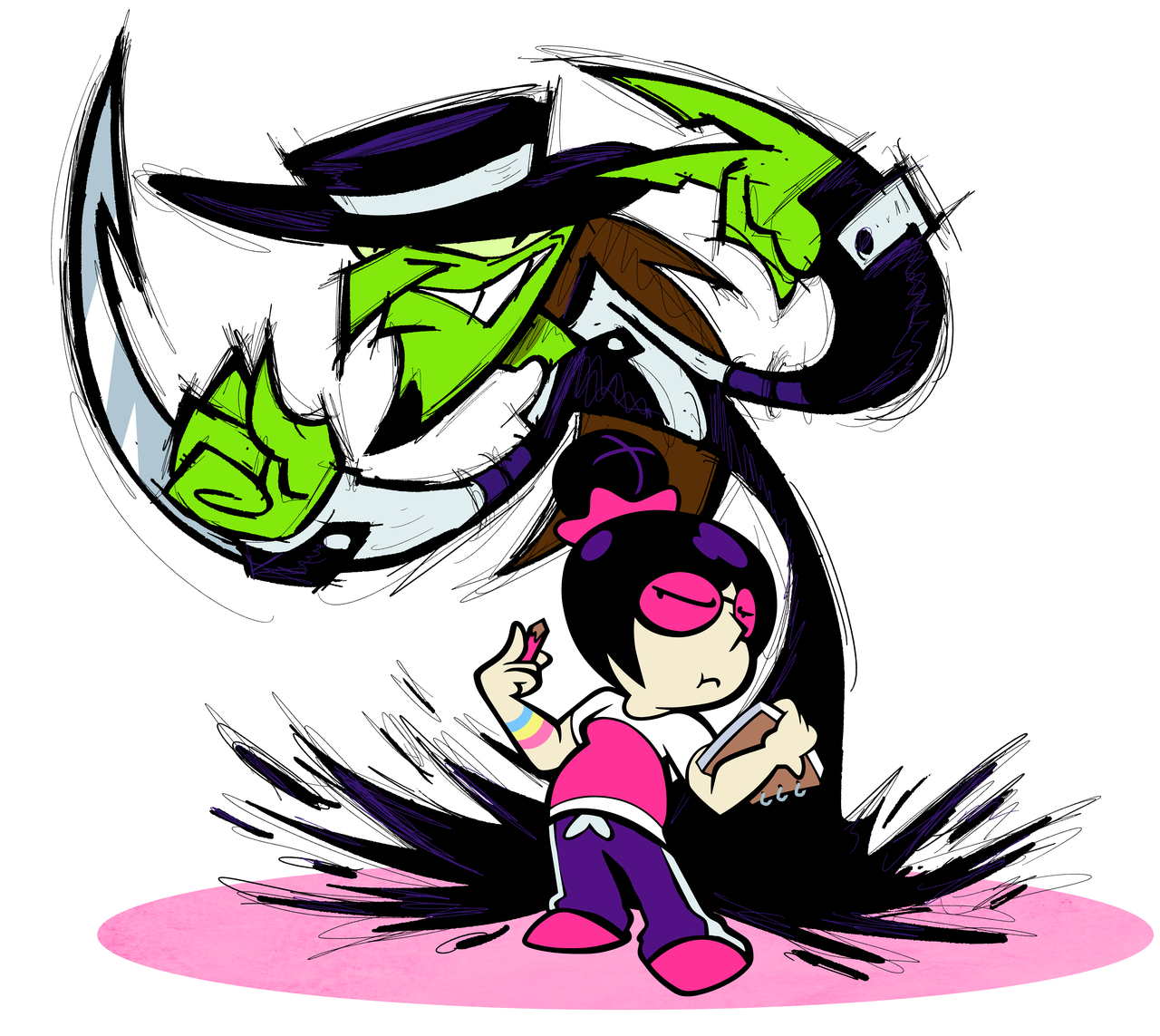 pan-pizza: Loki &amp; Bianca Was stressed. Never had really drew Loki and Bianca