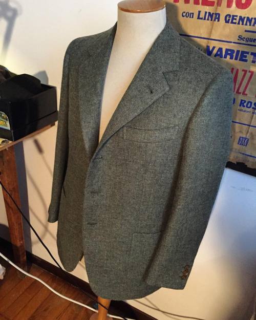 SB sport jacket #muselladembech #milano #milanese #sartoria #sarto #bespoke #sumisura #atelier #luxu