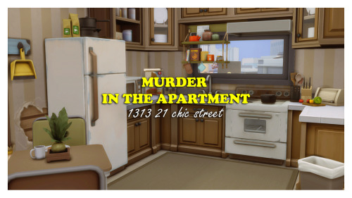 murder in the apartmentbuilt for 1313 21 chic street lot type: apartment lot size: 16x71 brdm, 1 bat