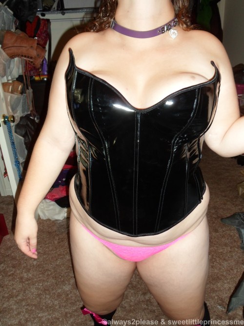 always2please: babygirl in some of her corsets ©always2please and sweetlittleprincess