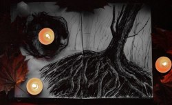 inatreeart:  Dark forest series in my sketchbook.