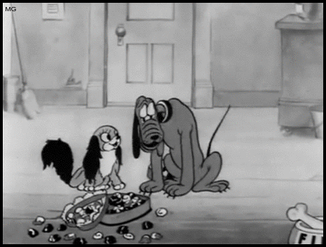  Fifi loves chocolates and Pluto in &ldquo;Puppy Love&rdquo; (1933) - Walt