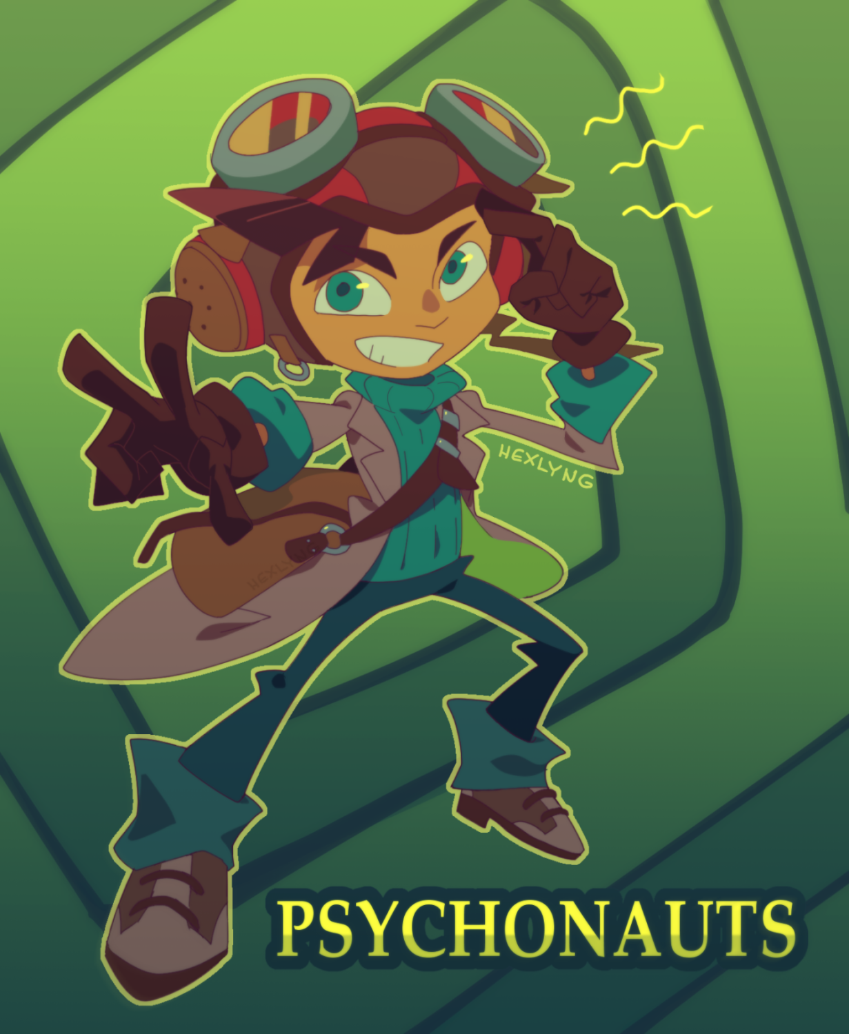 Raz from Psychonauts 2  Loved the game soo much, I just had to draw the best brain-boy! 
🧠
