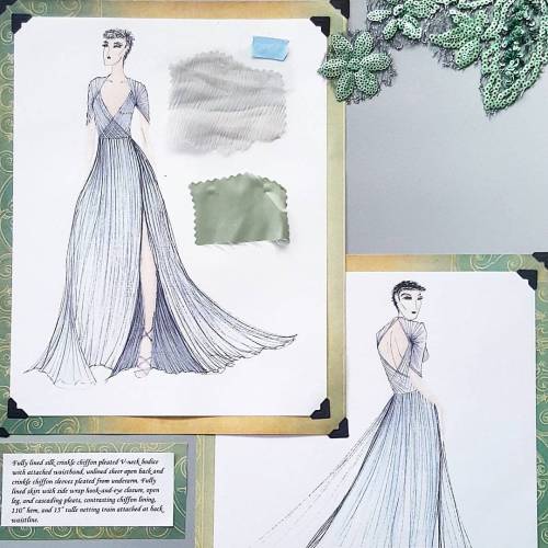 Of the 3 ballgown designs I was required to submit, this was my favorite, but it’s too simple.