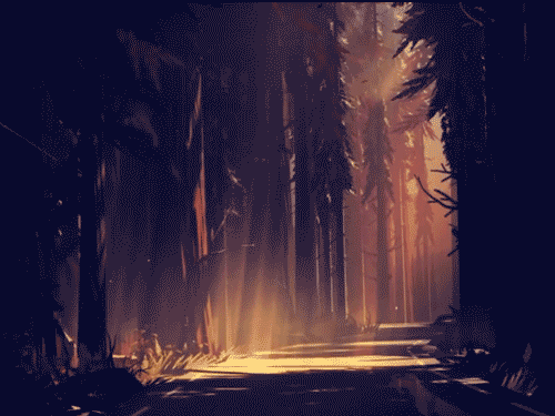 screenshotdaily:   Random forest scenes  animations by Mikael Gustafsson   Really