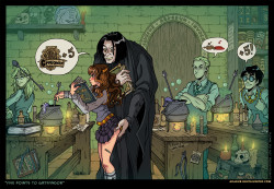 cartoonsexx:  Snape and Hermione