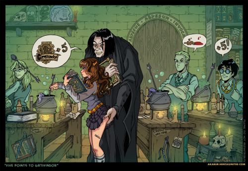 cartoonsexx:  Snape and Hermione 