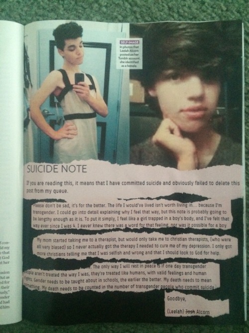 rhythmixvevo:An article about Leelah in People Magazine. (they did not misgender her!!) 