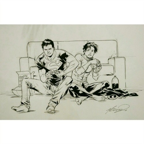 marcusto:7brokenwings:marcusto:I did a lot of #commissions at #FanExpo #TimDrake #Superboy #dccomics