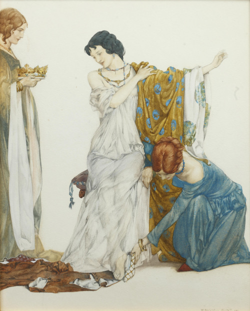 womeninarthistory:Scene from The Clerks Tale, William Russell Flint