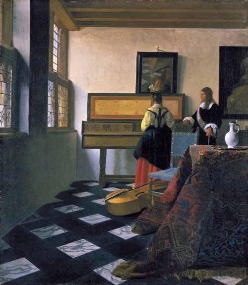 Johannes Vermeer - The music lesson (1665)