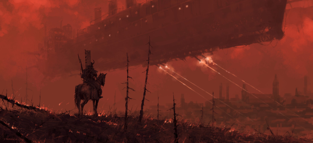 quarkmaster:   1920 - red dragon new painting from my world of 1920+ I haven’t