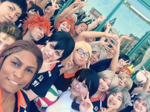 yuukaa:  The Haikyuu!! Gathering was AMAZING we got so big that we had to move it outside. Tried to 