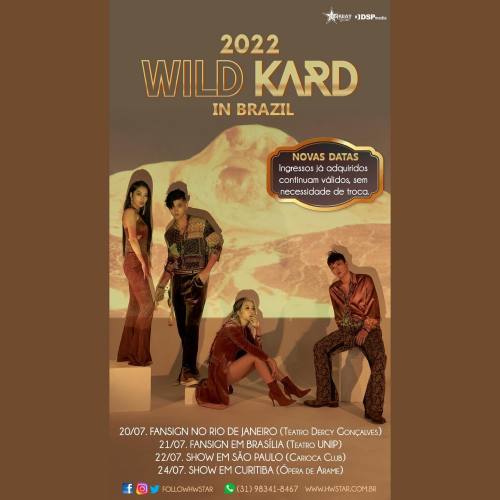 220420 [IG] @official_kard:  [#KARD]2022 WILD KARD IN BRAZIL✔️Shows em São Paulo e Curitiba e sessõe