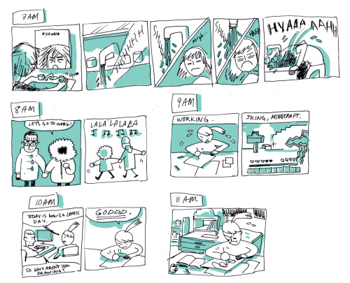 krismukai:hourly comic day Love the way the shift to the DnD came is portrayed in juxtaposition to t