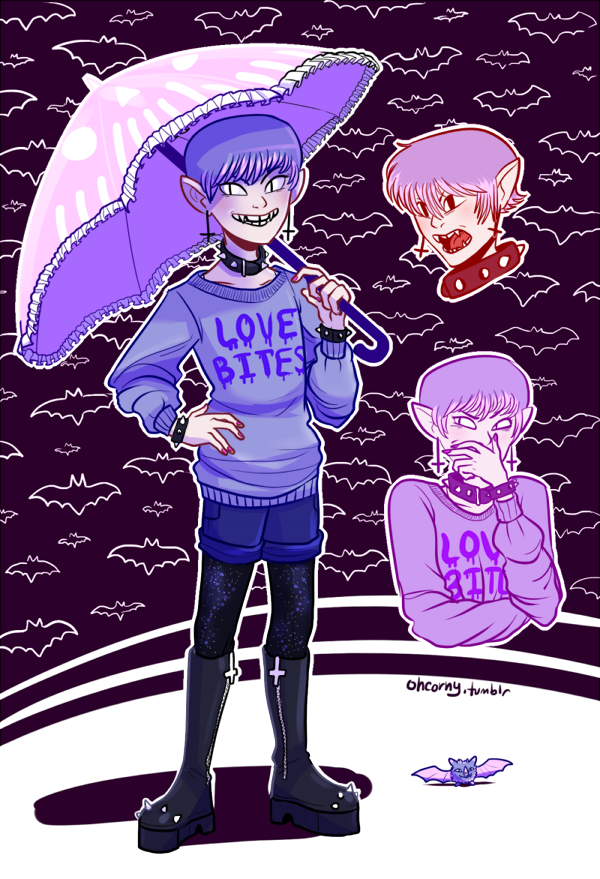 Bakemono Tono — Boy #9: Vampire! pastel goth is totally in this...