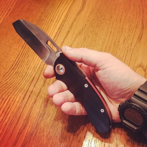 darkearthtactical:  #flash in hand #darkearthtool #copper #usnstagram #wip #prototype #gshock a little a wake up photo