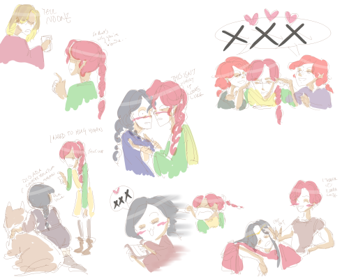 unionthesalmon: Here’s some stupid Russingon doodles (and Maglor teasing Maedhros + Celegorm d