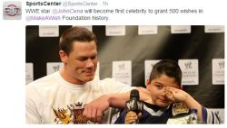 quakebeats:  enigmaticconfusion:  Damn, 500?!  okay but all joking and internet shit aside, john cena is actually an amazing fucking human being 