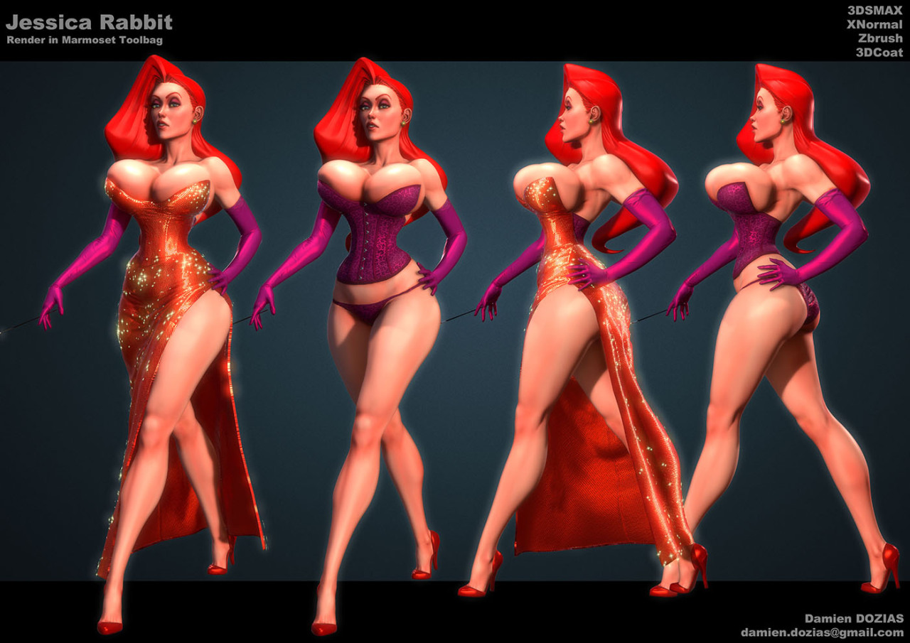 sternaz:  Fan Work based on Jessica Rabbit from Who Framed Roger Rabbit.and my design :