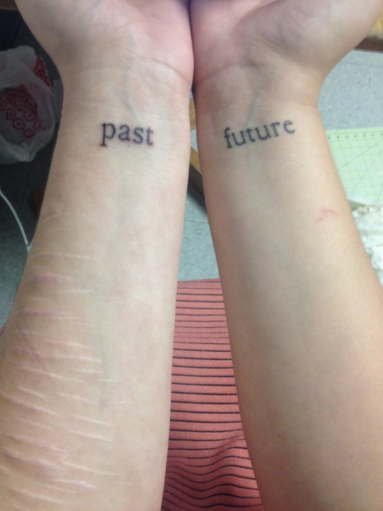  — “past” done by kyle oxford at read street tattoo...