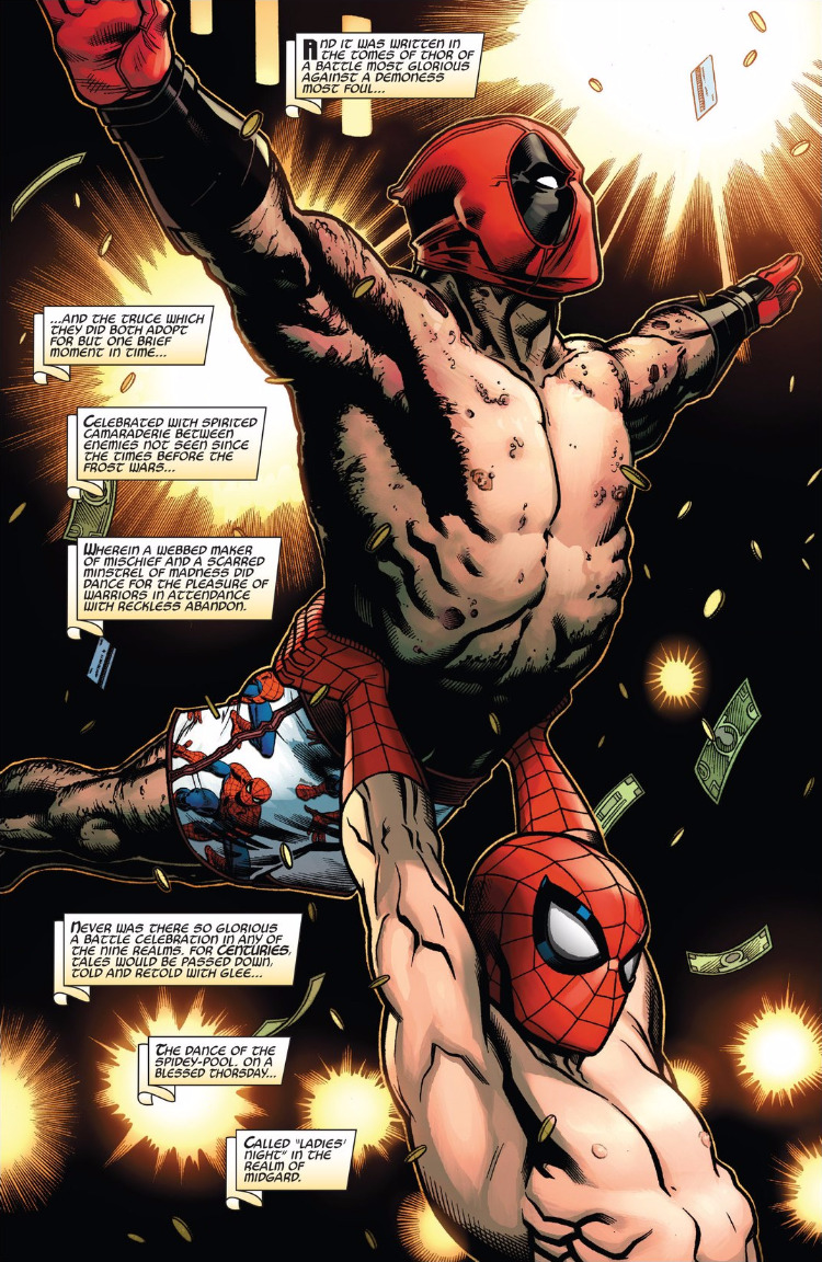 blastflight:  brandxspandex:  Behold a piece of 100% legit Marvel canon.   @hamsterloki