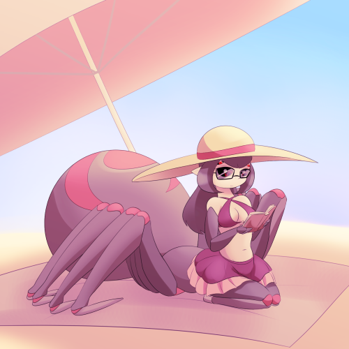 zedrin-maybe: it’s too hot to enjoy the beach all that much. ‘Least she’s got