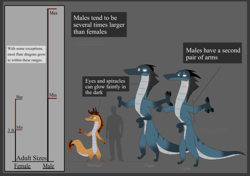 input-command:Slightly updated Flute Dragon Species Description  Flute Dragons seek out and consume 