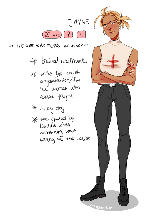 reference/introduction of my ocs - they met at “work”