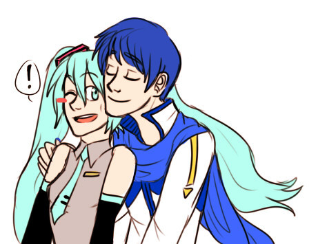 what if instead of negitoro i just drew kaito/miku all the time  ♥