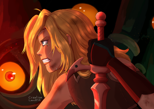 Sasha screenshot redraw! This shot was particularly striking to me, and I thought it would be good f