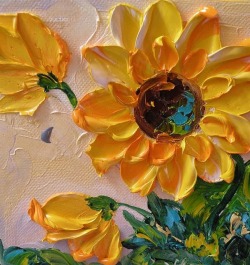 sweetestesthome:  I love paintings where the paint is used as more than just color. The texture on this is delicious. 