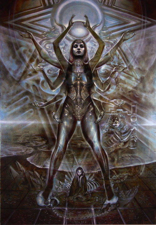 Venus Ishtar Neith120x80cm oil and egg tempera on linen.Private collection.Daniel Mirante