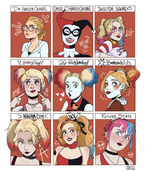 Some Harley Quinn style studies! 