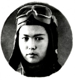 demons:  Hiuaz Kairovna Dospanova (1922-2008), the only female pilot and navigator from Kazakhstan to serve during the Second World War,  From May 1942 she served as navigator, and later became the head of communication of the 46th Guards Night Bomber