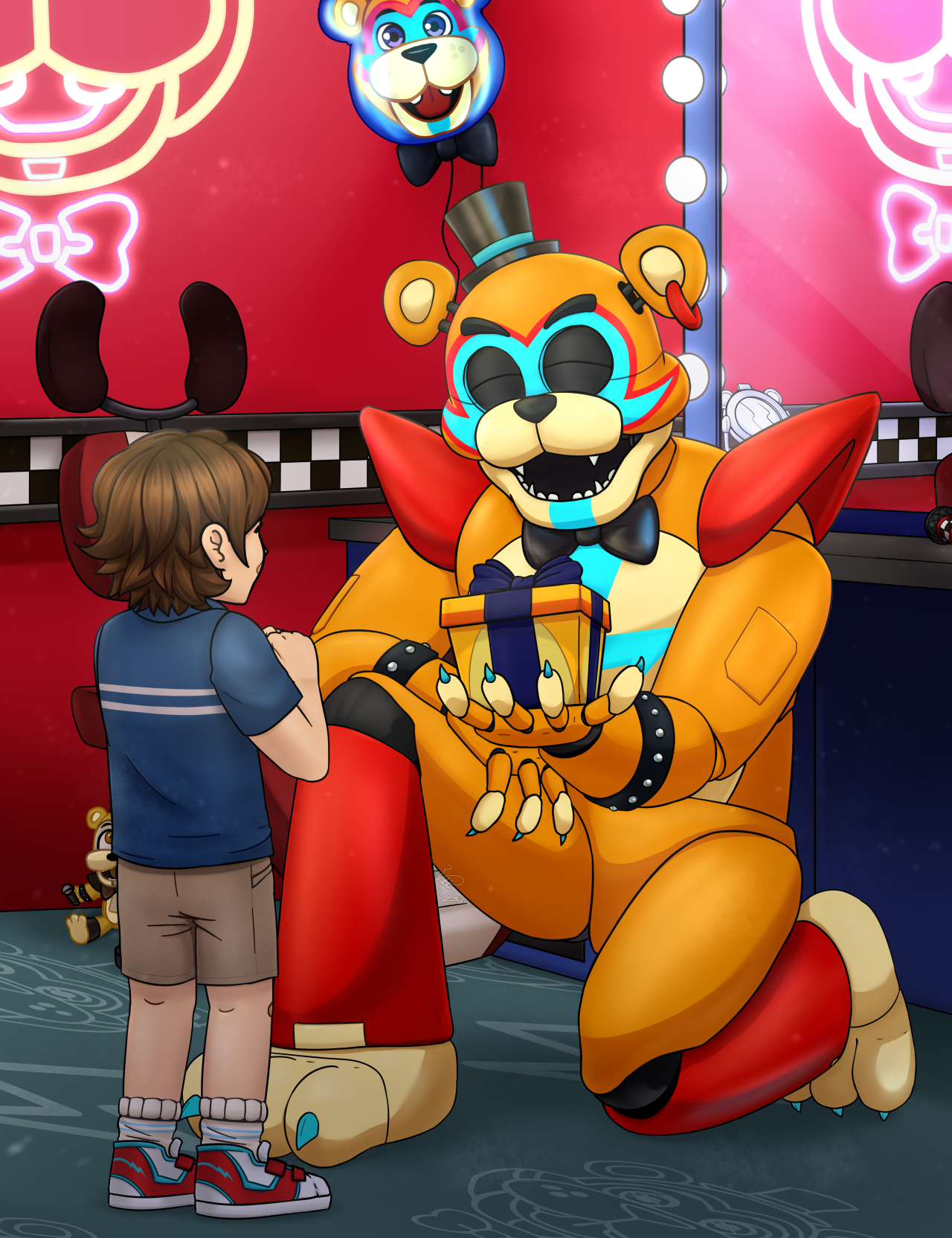 Is someone there? - FNAF Security Breach DLC by ValentinGaio on