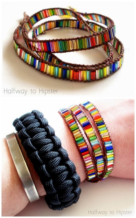 DIY Chan Luu Inspired Rainbow Bracelet Tutorial from Halfway to Hipster I rarely see a unique take o