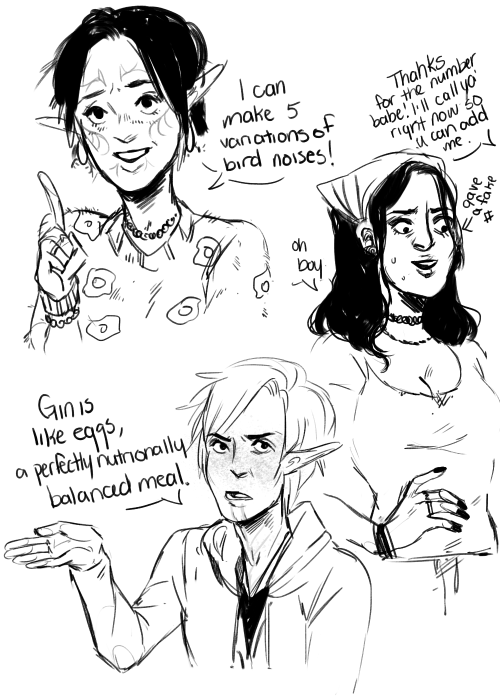 raviollies:I keep thinking about a DA2 Modern au….also yes, Merrill is wearing a fuzzy sweater with 