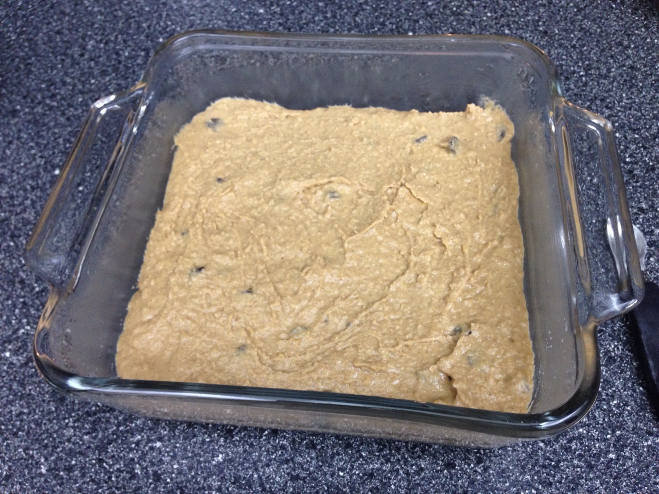 be-healthybehappy:  Healthy flourless chickpea blondies! Made with almond butter,