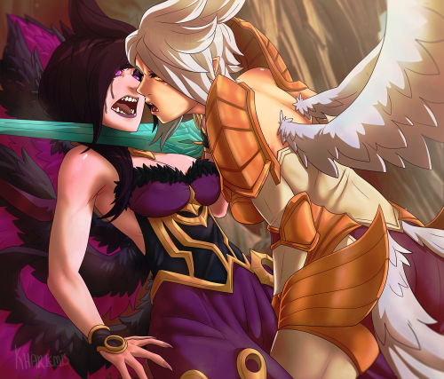  Sometimes family has fights, especially between sisters. Kayle and Morgana are no different, and I 