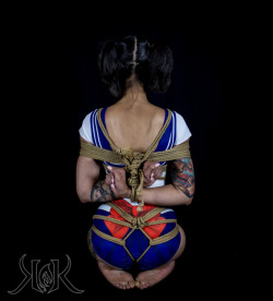 kanan0690: “Fighting evil by Moonlight….” Rope/Photo: Me Model/Sailor Scout: @ropebaby 