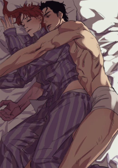 giogiomaula:  Jotaro/Kakyoin BL/Yaoi art. Source.