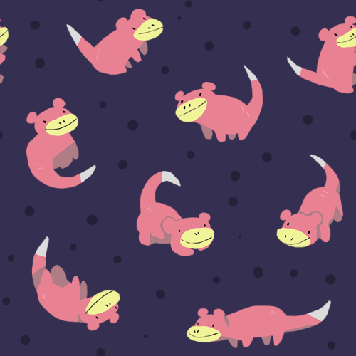 sketchinthoughts: Two new slowpoke tiles done on my twitch! Free to use!