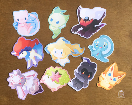 I put more pokemon stickers in my shop!  I really just wanted a shaymin sticker for my phone, b
