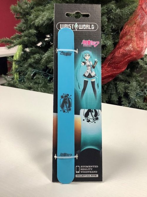 vocaloidbuyblog: Hatsune Miku AR Wristband by Wrist WorldMSRP: $10 for the Miku wristband only, $40 