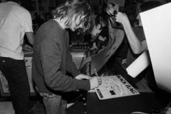 un-punk:  henry—rollins:  Kurt Cobain signing